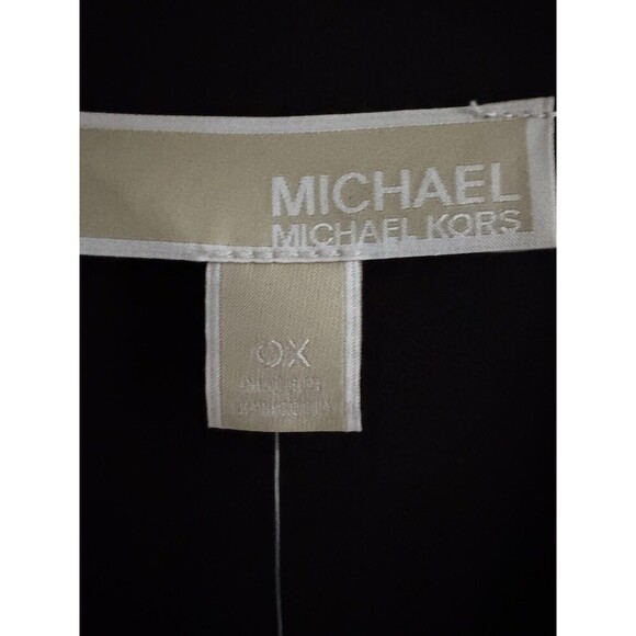 Michael Kors dress Women's Kate Belted Button-Down Midi Dress black $185 size 0x - Picture 16 of 16